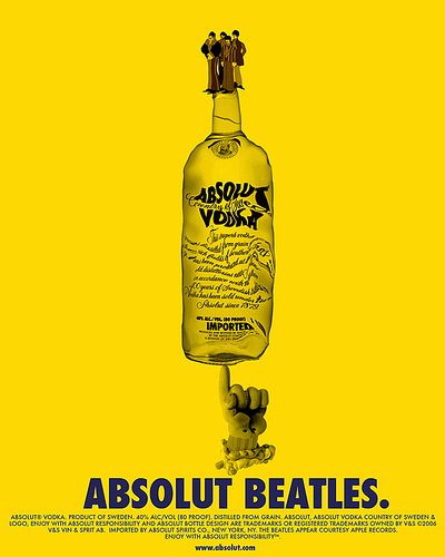 Beatles Diy, Beverage Ads, Drunken Master, Absolut Vodka, Best Ads, Marketing Campaign, Ad Campaign, Favorite Drinks, Cool Bands