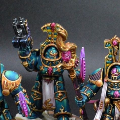 Scarab Occult Terminators, Thousand Sons, Terminator, Emphasis, Painting Tutorial, Bright Pink, Pink, Quick Saves, Instagram