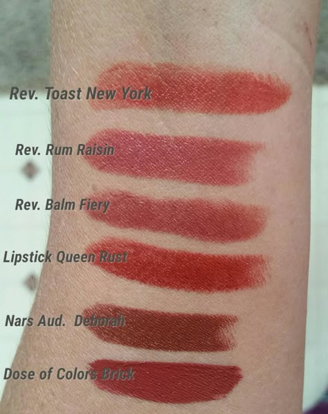 Rum Raisin Lipstick, Revlon Rum Raisin, Raisin Lipstick, True Autumn Makeup, Dark Autumn Makeup, Best Lip Liners, Lipgloss Swatches, Lipstick Tips, Revlon Lipstick