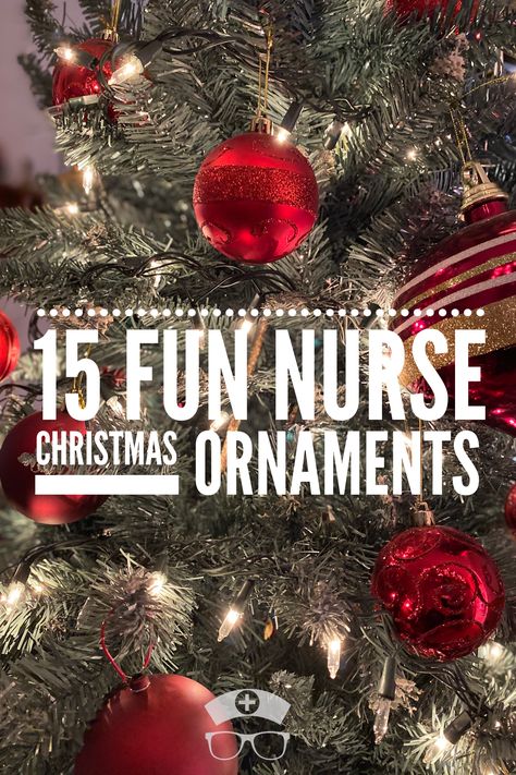 What better way to adorn a Christmas tree than to cover it with nurses? Nurse Christmas ornaments are a great way to show professional pride in your nursing career during the holiday season. There are so many available and range from the cute and cartoony to the delicate and beautiful. Every nurse show own at least one ornament that celebrates his or her chosen profession. #nurselife #nurse #nursing #nursingschool Nurse Christmas Ornament, Nurse Ornaments Diy, Nurses Station Christmas Decor, Nursing Christmas Decorations Hospitals, Nurse Christmas Tree, Nurse Lifestyle, Clear Plastic Ornaments, Psych Nurse, Nurse Ornaments