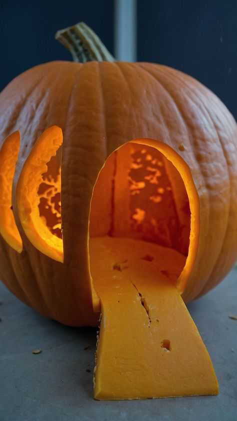 Spooky Pumpkin Carving Ideas, Pumpkin Creations, Easy Pumpkin Carving Ideas, Halloween Western, Creative Pumpkin Carving, Easy Pumpkin Carving, Fun Aesthetic, My Responsibility, Pumpkin House