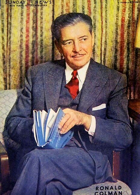 Claude Rains, Ronald Colman, Retro Fashion, Hollywood, Actors, Stars, Fictional Characters