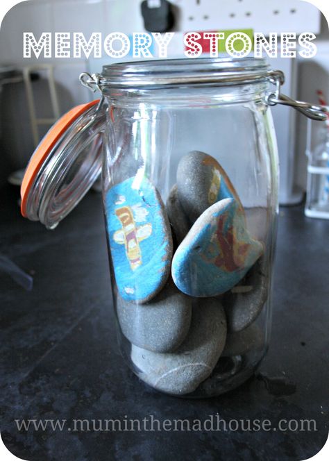 I love this idea for making memory stones. Memory Stones, Caitlyn Clark, Child Life Specialist, Therapeutic Activities, Art Therapy Activities, Memorial Stones, Helping Children, Stone Crafts, Child Life