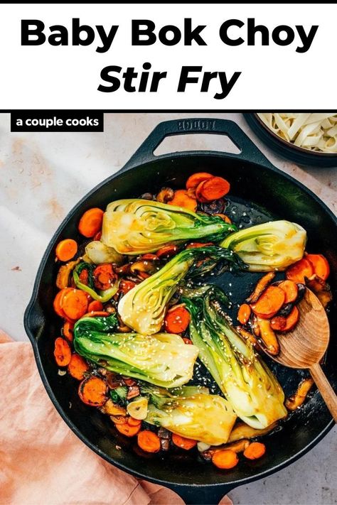 Bock Choy Recipes, Choy Recipes, Vegetable Diet, Daniel Fast Recipes, Couple Cooking, Fried Vegetables, Vegetable Stir Fry, Stir Fry Recipes, Vegan Meals