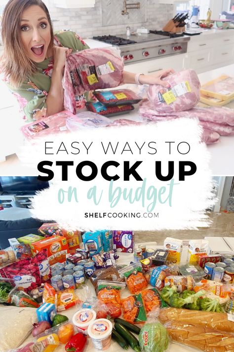 Stocktober is here! It's time to focus on growing your food stores so you can continue shelf cooking like a champ. Use our best tips and learn how to stock up on a budget! Shelf Cooking Jordan Page, Shelf Cooking, Prevent Food Waste, Life Hackers, Grocery Budgeting, Red Baby, Food Pantry, Favorite Kitchen, Ways To Save Money