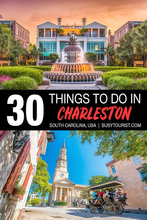 Wondering what to do in Charleston, SC? This travel guide will show you the top attractions, best activities, places to visit & fun things to do in Charleston, South Carolina. Start planning your itinerary & bucket list now! #charleston #charlestonsc #charlestonsouthcarolina #charlestontravel #southcarolina #southcarolinatravel #usatravel #usatrip #usaroadtrip #travelusa #vacationusa #ustraveldestinations #ustravel #americatravel Seoul Nightlife, Charleston Vacation, South Carolina Vacation, South Carolina Travel, Usa Destinations, Charleston Travel, Vacation Usa, Us Travel Destinations, Okinawa Japan