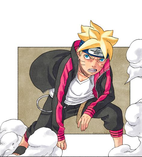 Twitter Pose Manga, Karma Seal, Boruto Manga, Poses Manga, Twitter Link, Uzumaki Boruto, Boruto Naruto Next Generations, Naruto Series, Sarada Uchiha