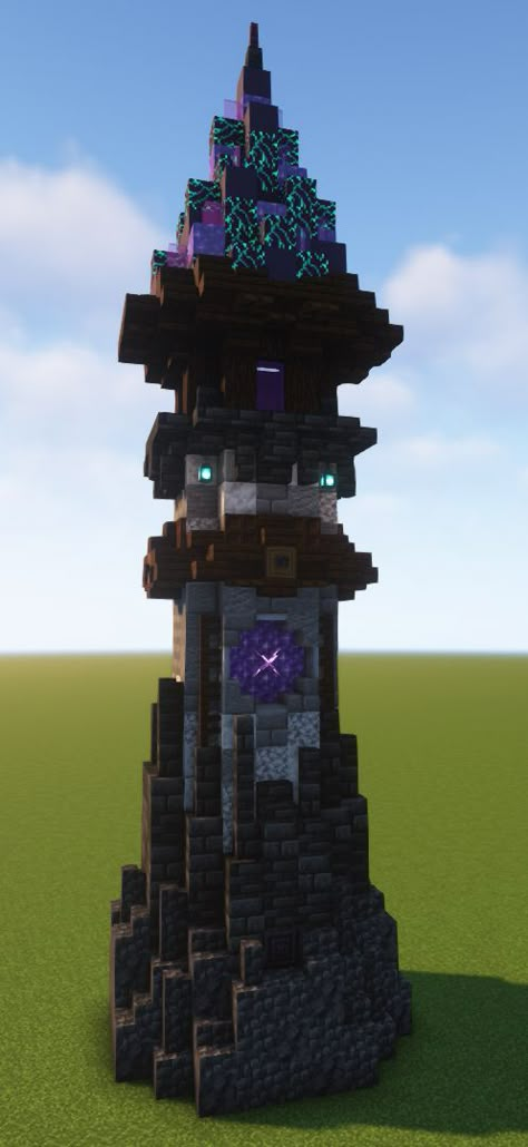 Minecraft Fantasy Tower, Minecraft Tower, Fantasy Tower, Cottagecore Minecraft, Minecraft House Plans, Minecraft Cottage, Minecraft House Tutorials, Cool Minecraft Creations, Minecraft Inspo