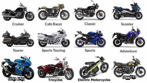 Which motorcycle do you like to ride? Comment down below your preferred rides! #motorcycle #motorcycles #rides #bike #sportscar #vehicles Scooter Concept, Different Types Of Motorcycles, Motorized Tricycle, Types Of Motorcycles, Motorcycle Brands, Honda Super Cub, Standard Motorcycle, Retro Bike, Motorcycle Types