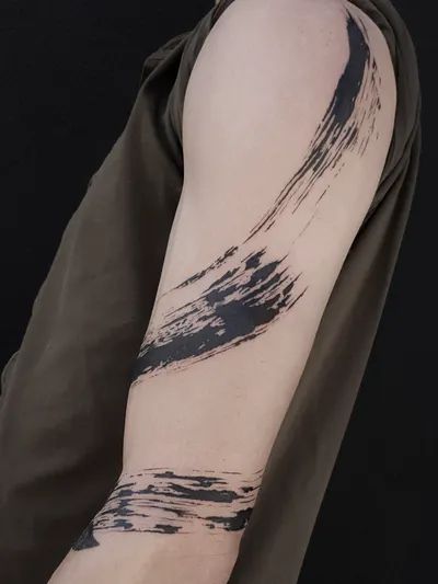 ‘brush stroke’ in Tattoos | Search in +1.1M Tattoos Now | Tattoodo Brushstroke Tattoo, Tattoo Png, Left Arm Tattoos, Tatuagem Masculina Pequena, Brush Tattoo, Abstract Tattoo Designs, Blackout Tattoo, 4 Tattoo, Arm Band Tattoo