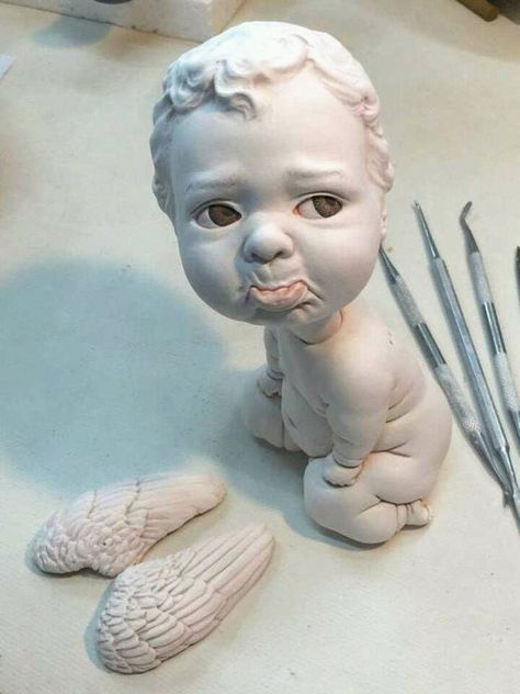 "Sad angel" Ceramic Sculptures Johnson Tsang 2017 720 960 Johnson Tsang, Art Bizarre, 얼굴 그리기, Toy Art, Sculpture Installation, Sculptures & Statues, Art Sculpture, Art Plastique, Ceramic Sculpture