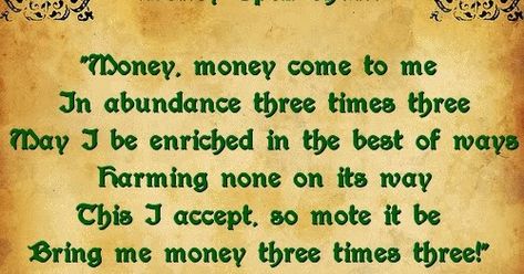 Light 3 white candles, and place them around a single green candle in the middle. Within the circle of the white candles also place s... Money Spells Magic, Powerful Money Spells, Money Spells That Work, Good Luck Spells, Money Spell, Spells For Beginners, Luck Spells, Magick Spells, Wiccan Spell Book