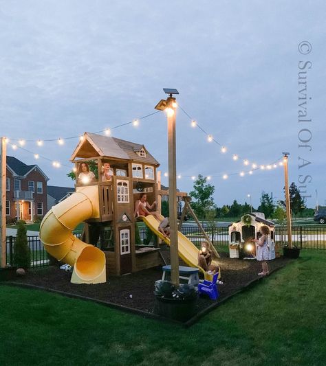 Play Set Landscaping, Yard Hacks, Unique Backyard, Backyard Transformation, Backyard Kids, Kids Backyard Playground, Kids Backyard, Play Area Backyard, Backyard Kids Play Area