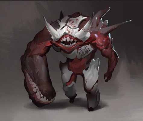 ArtStation - Golem#1 Brain Monster, Flesh Monster, Flesh Golem, Flying Monster, Creature Inspiration, Flying Monsters, Dungeons And Dragons 5e, Creature Artwork, Scary Monsters