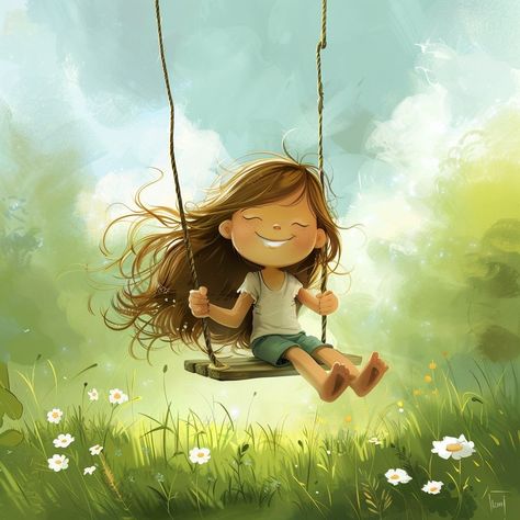 Beanie Blossom on X: "MJ-Prompt: a happy girl on a swing, illustation ,bright and colorful, simple for kids, high resolution Feel free to join in :) #DigitalArt #AIArtWork #DigitalArtWork #AIArt #AIArtists #AIArtCommunity #PromptShare https://t.co/CaXYvRCiho" / X Joy Illustration Happiness, Swing Illustration, A Happy Girl, Girl Swinging, Spring Illustration, Elephant Illustration, Paint Inspiration, Inspirational Illustration, Illustration Ideas