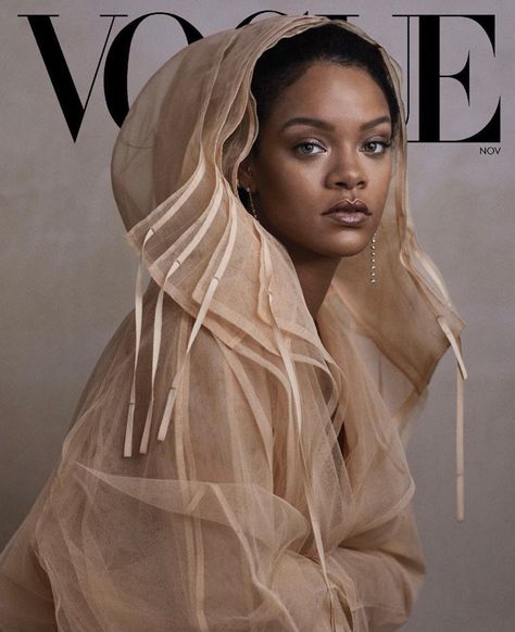 riri on Twitter: "Rihanna on the cover of Vogue US november… " Vogue Celebrities, Body Inclusivity, Rihanna Vogue, Tulle Coat, Rihanna Cover, Editorial Vogue, Vogue Vintage, Vogue Editorial, Vogue Magazine Covers