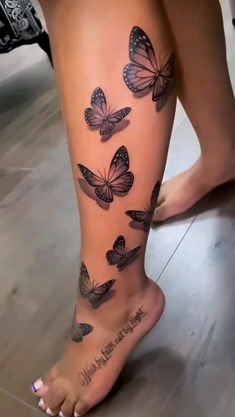 Female Back Neck Tattoo, Fem Tattoo Ideas, Back Tattoo Women Drawing, Butterfly Tattoo On Leg For Women, Butterflies With Flowers Tattoo, Butterfly Spine Tattoos For Women, Leg Tattoos Female, Art Back Tattoo, Tattoo Ideas Leg Female