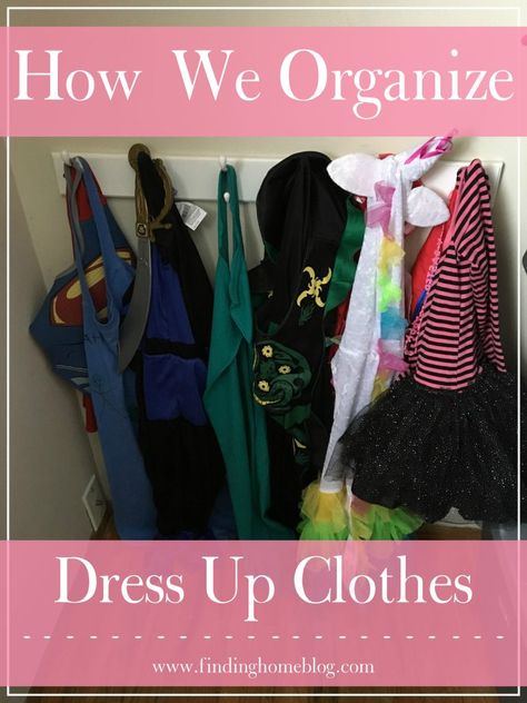 Organize Dress Up Clothes, Boy Dress Up Clothes, Dress Up Storage, Dress Up Clothes, Kids Dress Up, Dress Up Outfits, Organization Kids, Clothes Organization, Kids Costumes