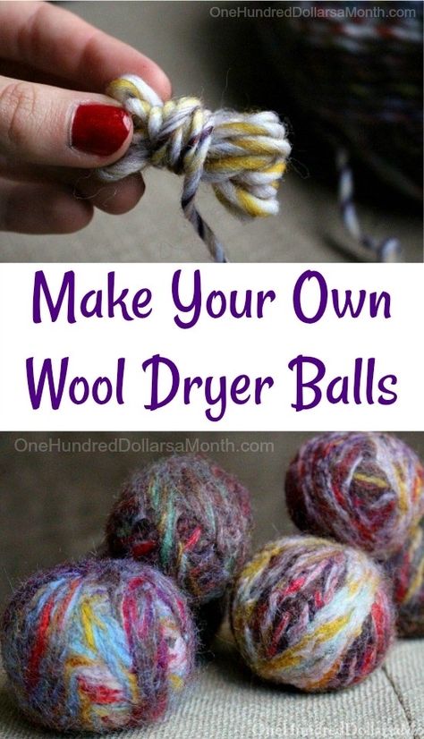 Calling all knitters... Do you have some extra wool yard laying around? Make these wool dryer balls and stop buying dryer sheets! Dryer Balls Diy, Diy Wool Dryer Balls, Diy Dryer Balls, Diy Wool, Extra Yarn, Start Cleaning, Dryer Balls, Wool Dryer Balls, Dryer Sheets