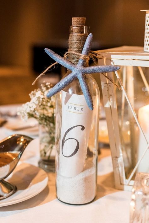 DIY beach wedding decorations Wedding Beach Ceremony Decorations, Wedding Beach Table Decor, Diy Beach Wedding Decorations, Rustic Beach Wedding Ideas, Beach Themed Engagement Party, Yacht Wedding Decor, Unique Beach Wedding Ideas, Aquarium Wedding Reception, Beach Wedding Table Settings