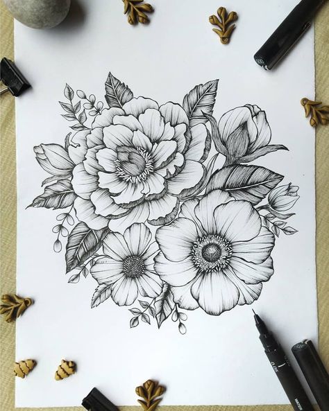 #peony #anemone #art #line drawing #floral illustration #flowee Anemone Tattoo, Line Drawing Floral, Anemone Bouquet, Easy Flower Drawings, Drawing Floral, Still Life Flowers, Floral Drawing, Art Line, Floral Illustration