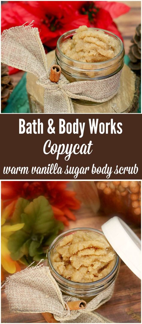 warm vanilla sugar body scrub Homemade Scrubs, Scrub Recipe Diy, Warm Vanilla Sugar, Bath & Body Works, Bath Scrubs, Body Scrub Recipe, Sugar Scrub Homemade, Homemade Scrub, Coffee Body Scrub