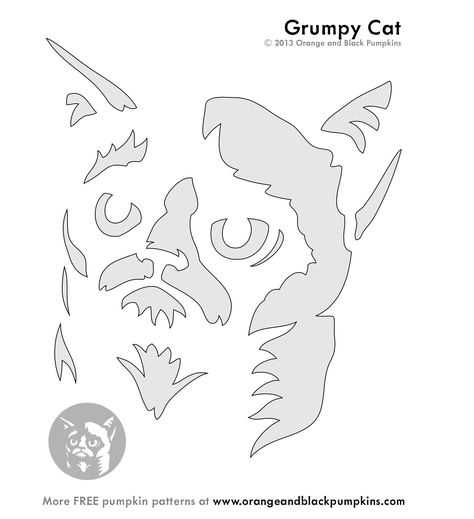 Carve a Grumpy Cat Pumpkin? NO. Garfield Pumpkin Stencil, Free Cat Pumpkin Carving Stencils, Cat Pumpkin Carving Stencils, Grumpy Cat Pumpkin Carving, Cute Cat Pumpkin Carving Stencil, Cat Pumpkin Stencil, Cat Stencil, Cat Pumpkin Carving, Pumpkin Templates