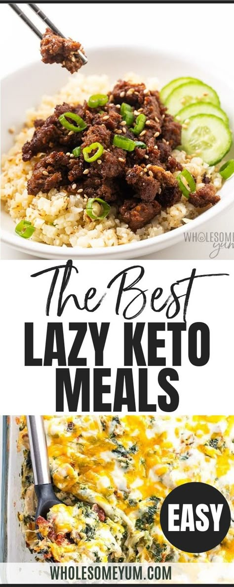 The Best Lazy Keto Meals Hyper Ketosis, Easy Lazy Keto, Lazy Keto Meals, Lazy Keto Recipes, Easy Keto Meal Plan, Breakfast Low Carb, Lazy Keto, Keto Success, Ketosis Diet