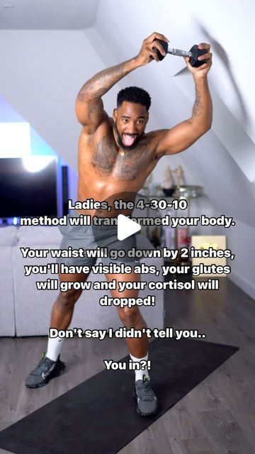 99K views · 9K likes | Mrlondon | Ms on Instagram: "Comment “Im in”💌 & I'll DM you the 4-30-10 METHOD!🔥

Ladies, the 4-30-10
method will transformed your body. Your waist will go down by 2 inches, you’ll have visible abs, your glutes will grow and your cortisol will dropped!

Don’t say I didn’t tell you…

You in?!

Comment “Im in”💌 & I’ll DM you the 4-30-10 METHOD!🔥" 328 Method, 321 Method, 4 30 10 Method Workout, 4-30-10 Method Workout, Db Method Workout, Method Body Wind Down, Successful Women, Health, 10 Things