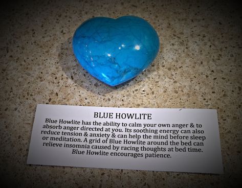 Blue Howlite Meaning, Blue Howlite Crystal Meaning, Blue Crystals Meaning, Crystals Properties, Witch Pot, Crystal Encyclopedia, Crystal Bible, Turquoise Crystals, Gem Water