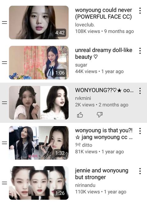 Wonyoungism
Wonyoung
Jang Wonyoung
Wonyoungism subliminals
Wonyoung lookalike subliminal
Subliminals 
Manifestation
Aesthetic YouTube Wonyoung Subliminal Results, Boyfriend Subliminal, Subliminals Recommendations, Wonyoung Subliminal, Wonyoungism Playlist, Eye Subliminal, Best Subliminals, Subliminal Recommendations, Subliminal Results Skin