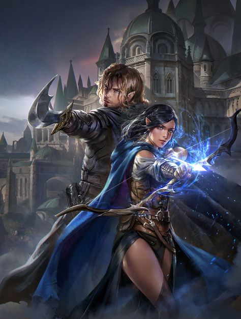 ArtStation - Frostbound Throne 01 cover, jeremy chong Fantasy Art Couples, Elves Fantasy, Fantasy Life, Fantasy Couples, Fantasy Male, Fantasy Warrior, Arte Fantasy, Fantasy Romance, Fantasy Inspiration