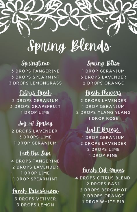 Essential Oil Blends for Every Need Spring Diffuser Blends, Eo Blends, Diffuser Oils, Summer Scents, Essential Oil Combinations, Doterra Essential Oils Recipes, Essential Oil Diffuser Blends Recipes, Essential Oils Guide, Essential Oils Herbs