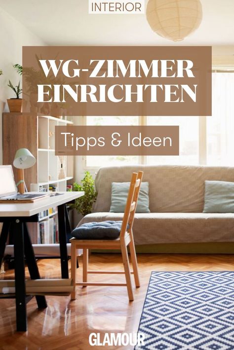 Egal ob in einer WG, einer Ein-Zimmer-Wohnung oder einem Studentenwohnheim: Wir zeigen die schönsten Ideen, wie du dein Studentenzimmer einrichten kannst #wohnen #living #interior #wgzimmer #wg #zimmer #äeinrichtung #studentenzimmer #tipps #tricks #ideen #inspiration #glamour #glamourgermany Wg Zimmer Ideas, Living Interior, Quick Saves