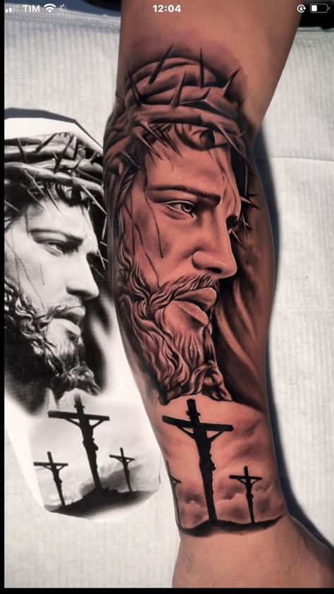 Jesus Tattoo Design, Jesus Tattoo, Tattoo Art Drawings, Sleeve Men, Half Sleeve Tattoo, Tattoo Fonts, Half Sleeve, Sleeve Tattoos, Tattoos For Guys