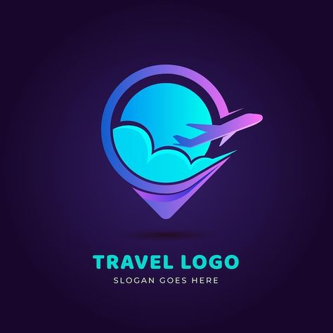 Travel Logo Design Ideas Creative, Ideas For Logos, Holiday Logo Design, Travel Logo Design, Travel Agency Logo, Tourism Logo, Holiday Logo, Stationery Business Card, Logo Travel