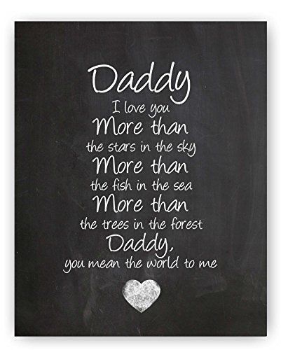 Fathers Day Poems, Birthday Card For Dad, Dad Love Quotes, Happy Father Day Quotes, Chalkboard Print, Diy Gifts For Dad, Father Daughter Quotes, Daughter Love Quotes