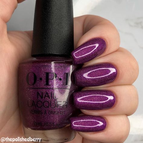 My Color Wheel Is Spinning • @opi 💅🏻💅🏻💅🏻 This is from the Winter 2021 collection, ‘Celebration’. This is such a gorgeous purple holo shade… | Instagram Holo Nails, Nails Nailpolish, My Color, Nail Polish Collection, Color Wheel, The Winter, Spinning, Berry, Nail Polish