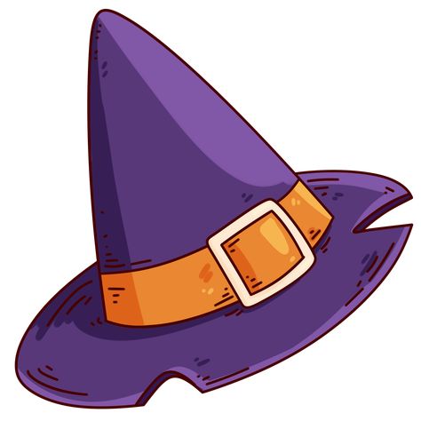 Halloween Witch Hat, Halloween Vector, Halloween Icons, Witch Hat, Cute Halloween, Free Png, Witch, Royalty, Royalty Free