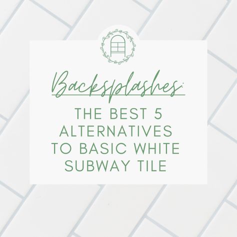 The Best 5 Alternatives to White Subway Tile – Inspired Haven Design Diagonal Subway Tile Backsplash, White Subway Bathroom Tile, Alternatives To Subway Tile Backsplash, Alternatives To Subway Tile, Alternative To Subway Tile Backsplash, White Subway Tile Kitchen Backsplash Herringbone, Floor To Ceiling Subway Tile Bathroom, Creative Subway Tile Patterns, 3x12 White Subway Tile Backsplash