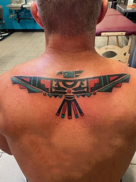 Aztec Hummingbird Tattoo, Indian Chief Tattoo, Chief Tattoo, Thunderbird Tattoo, Pnw Tattoo, Native American Thunderbird, Jerry Tattoo, Cuff Tattoo, Native American Tattoos