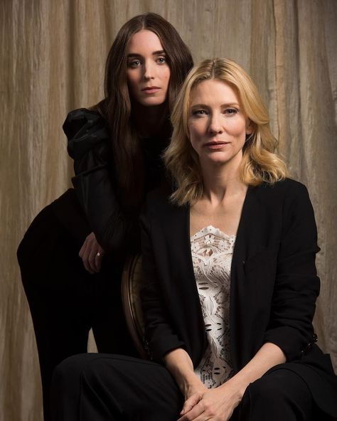 Do I miss this? YES I DO AND I NEED THEM TO MAKE MORE FILMS TOGETHERRRRRR. #cateblanchett #rooneymara #carol Cate Blanchett Carol, Patricia Highsmith, Todd Haynes, Catherine Élise Blanchett, The Girl With The Dragon Tattoo, Rooney Mara, Tim Walker, I Love Cinema, Cate Blanchett