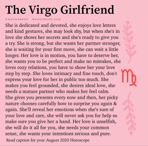 Signs A Virgo Likes You, Virgo Love Language, Virgo Girlfriend, Quotes For Virgo Women, Virgo And Libra Relationship, Virgo And Scorpio Relationship, Scorpio And Virgo Relationship, Virgo Traits Woman, All About Virgo Women