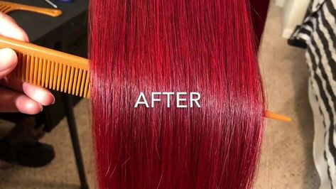 Using L’Oréal HiColor HiLights Red To Dye Weave Hi Color Loreal Red Dark Hair, Loreal Hicolor Red, Loreal Hicolor, Dyed Red Hair, Care Skin, Red Hair Color, Watch Video, Dark Hair, Dyed Hair