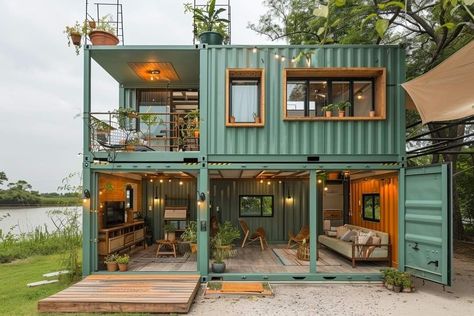 Alternative Homes, Shipping Container Home Designs, Library Aesthetic, Casa Country, Building A Container Home, Save File, Cape Verde, Container House Plans, Casa Container