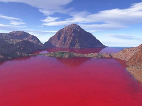 Blood Lake in Texas - San Angelo State Park Texas Lakes, Red Lake, Halong Bay, Texas Travel, Texas Usa, Beautiful Places In The World, North Dakota, Places Around The World, Vacation Spots