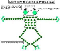 Seed Bead Frog Pattern, Seed Bead Keychain Pattern, Frog Bead Pattern, Seed Bead Frog, Beaded Jewelry Patterns Free, Bead Animals Patterns Easy, Bead Frog, Beaded Frog, Free Beading Patterns