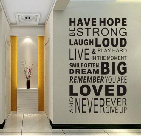 home decorating quotes - Google Search Wall Stickers Family, Wall Decal Quotes Inspirational, Spiritual Wall Decor, Wall Stickers Quotes, Inspirational Wall Decals, Wall Writing, Vinyl Wall Quotes, Wall Murals Painted, Family Rules