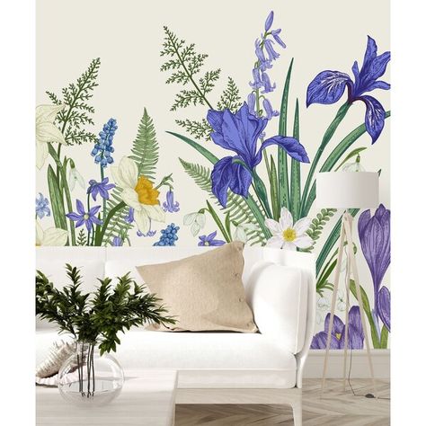 Cornflower Wallpaper, Peel And Stick Vinyl, Mural Design, Dream Design, Accent Wallpaper, Prepasted Wallpaper, Wallpaper Panels, Vinyl Wallpaper, Traditional Wallpaper