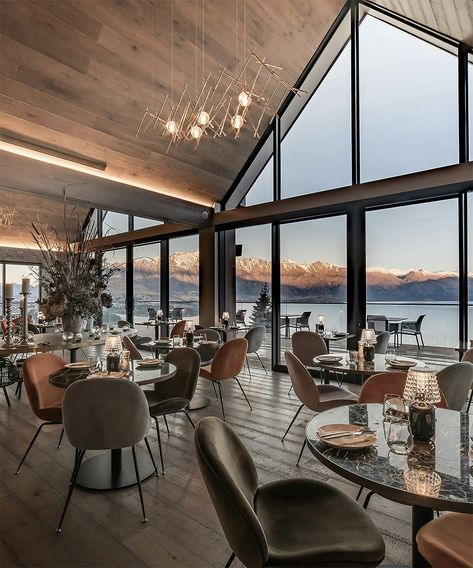 Kamana Lakehouse, Queenstown Nz, Soaking Tubs, Queenstown New Zealand, Ski Lodge, Fine Dining Restaurant, Best Dining, Floor To Ceiling Windows, Private Dining